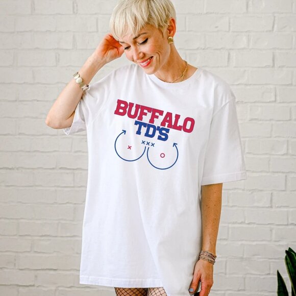 Buffalo Bills Tshirt, Buffalo Football Shirt, Retro Buffalo Football Crewneck, F - Picture 1 of 3